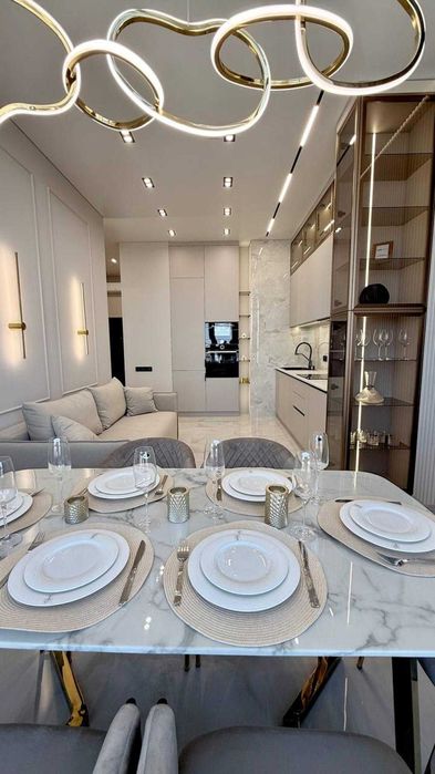 2к + Кухня гостиная ЖК Атмосфера Торг Вид на море Дизайнерский ремонт