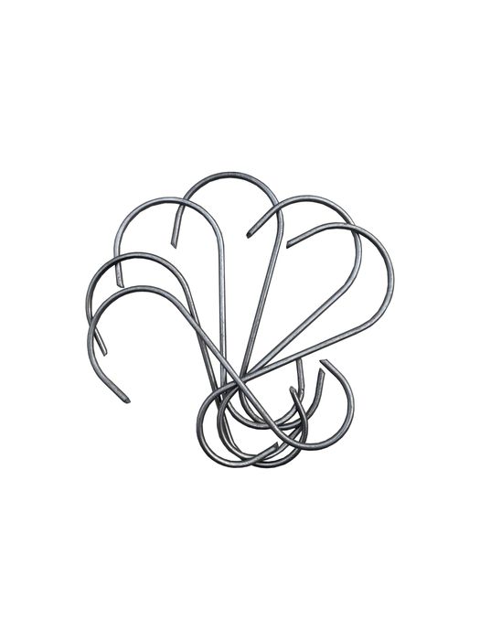 6 x Hak haki haczyki do wędzarni wędzenia 12 cm nierdzewne fi 3