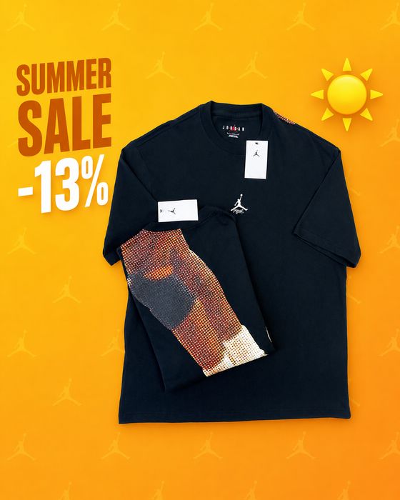 Summer Sale! Футболка Jordan Heritage Graphic (чорна з принтом) (XL)