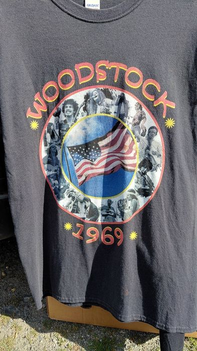 Koszulka bawełniana z napisem Woodstock