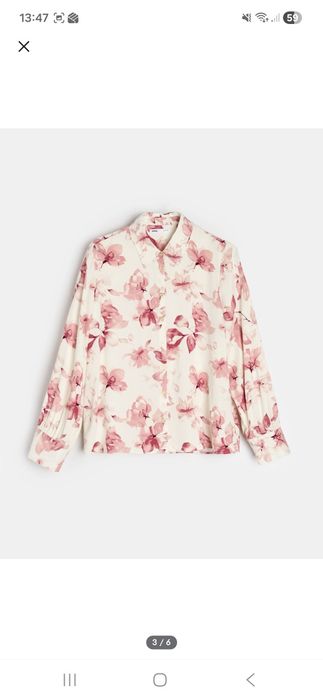 Nowa Koszula bluzka wiskoza w kwiaty XL 42