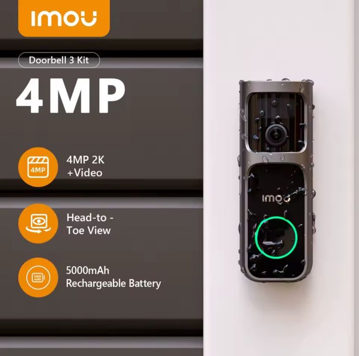 Wi-Fi відеодзвінок IMOU Doorbell 3 Kit 4mp