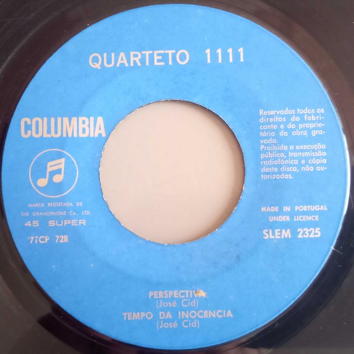 Quarteto 1111	- - - - -	Dona Vitória	- - - - -	EP