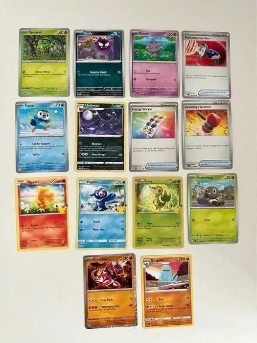 Revista pokémon + 1 poster + 14 cartas em inglês