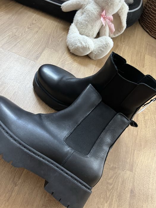 Botki sztablety damskie  zign skora rozmiar 44