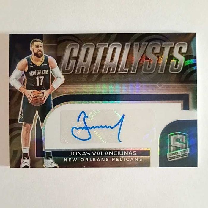Karta koszykarska NBA z Autografem Jonas Valanciunas New Orleans Pelicans Panini Spectra 2022-23