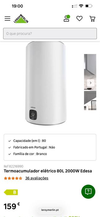 Termoacumulador EDESA 80L