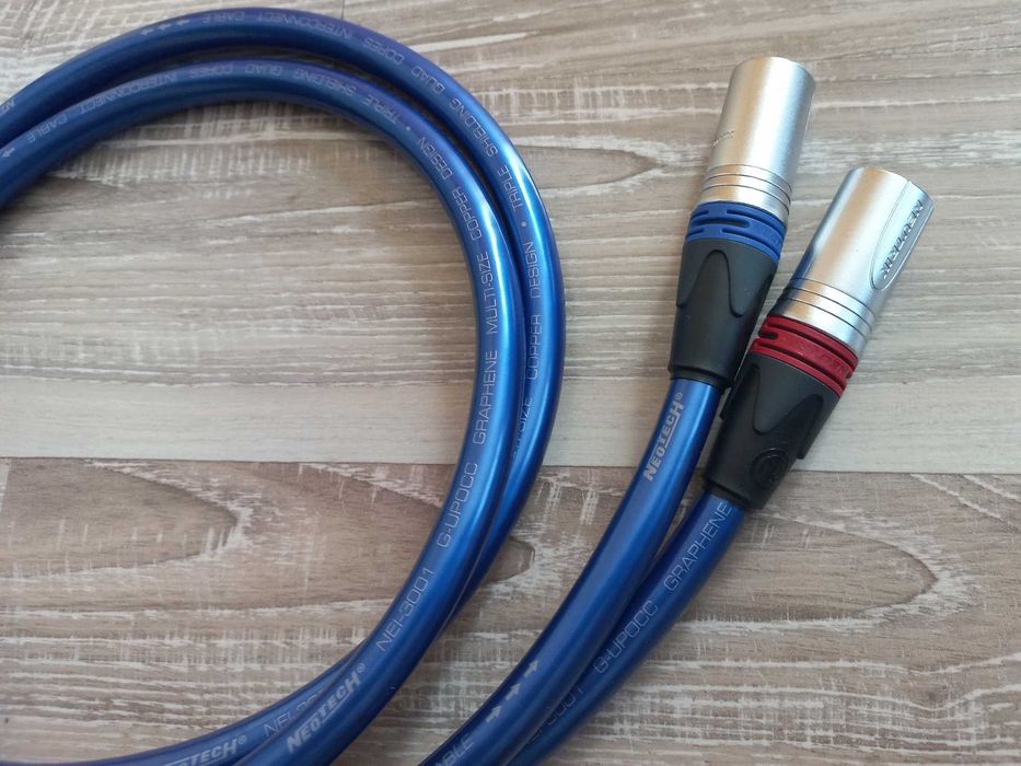Oryginalny Kabel / Interkonekt zbalansowany Hi-Fi XLR Neotech NEI-3001G G-UPOCC 1mb /para