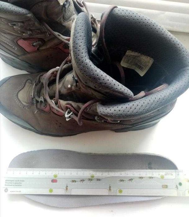 26,5 см. трекинговые кожаные ботинки lowa gore-tex. оригинал.