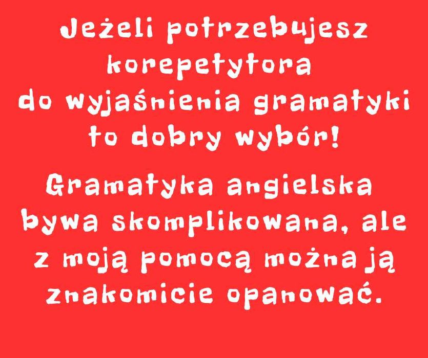Korepetycje ENGLISH HelpLab  Język angielski Stacjonarnie i ONLINE