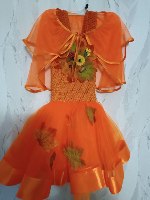 Осеннее платье пышное детское