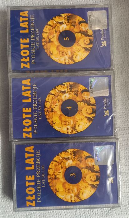 Zestaw 4 kaset magnetofonowych Złote Przeboje + 2 kasety