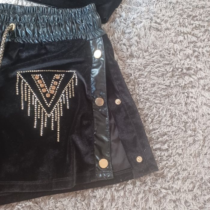 Dresik welurowy roz m