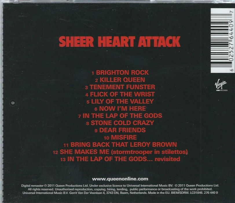 CD Queen - Sheer Heart Attack (2011) (Virgin)