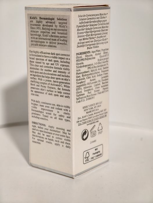 Kiehls clearly corrective dark spot solution