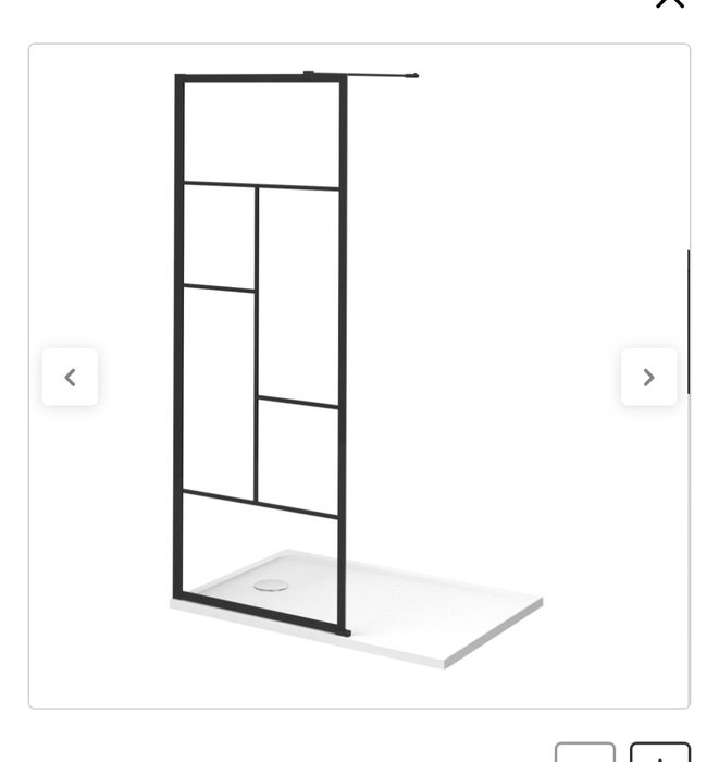 Painel de duche STUDIO 80X200 PRETO