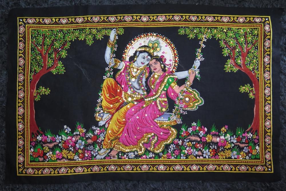 Tela com deuses hindus 80x55 cm (várias imagens)