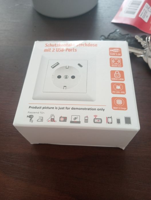 Gniazdko elektryczne Usb