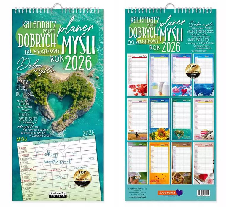 Kalendarz Planer DOBRYCH MYŚLI. Kukartka