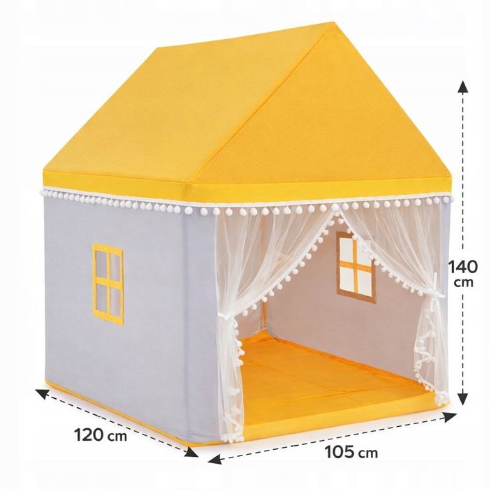 Namiot Domek Dla Dzieci COSTWAY Tipi Do Ogrodu Domu Mata Bawełna