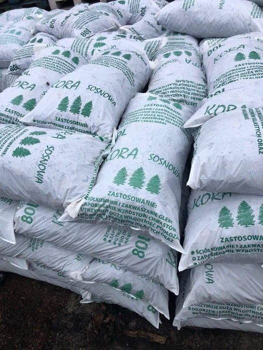 Kora sosnowa 80l frakcja gruba 9cm