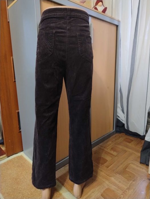 Джинсы микровельвет, цвет шоколад, размер XL - 52 - 18