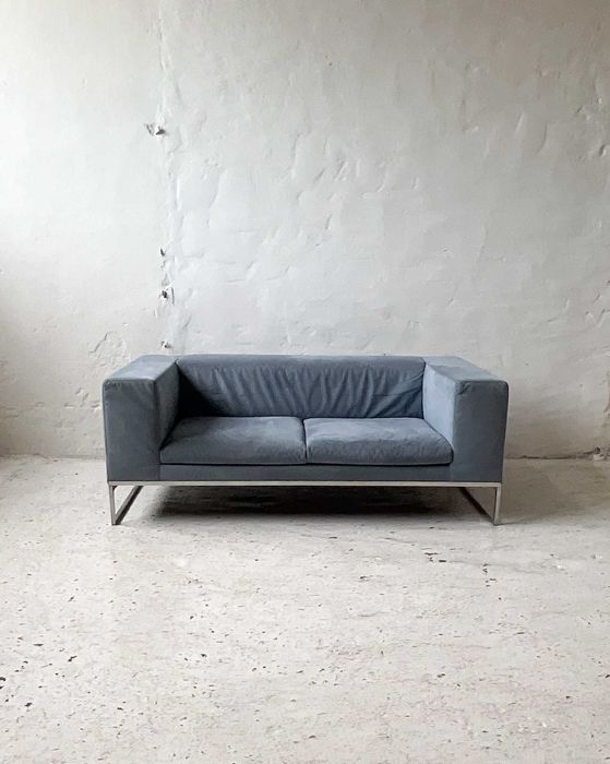 B&B Italia sofa Dado proj. Antonio Citterio skóra zamszowa design
