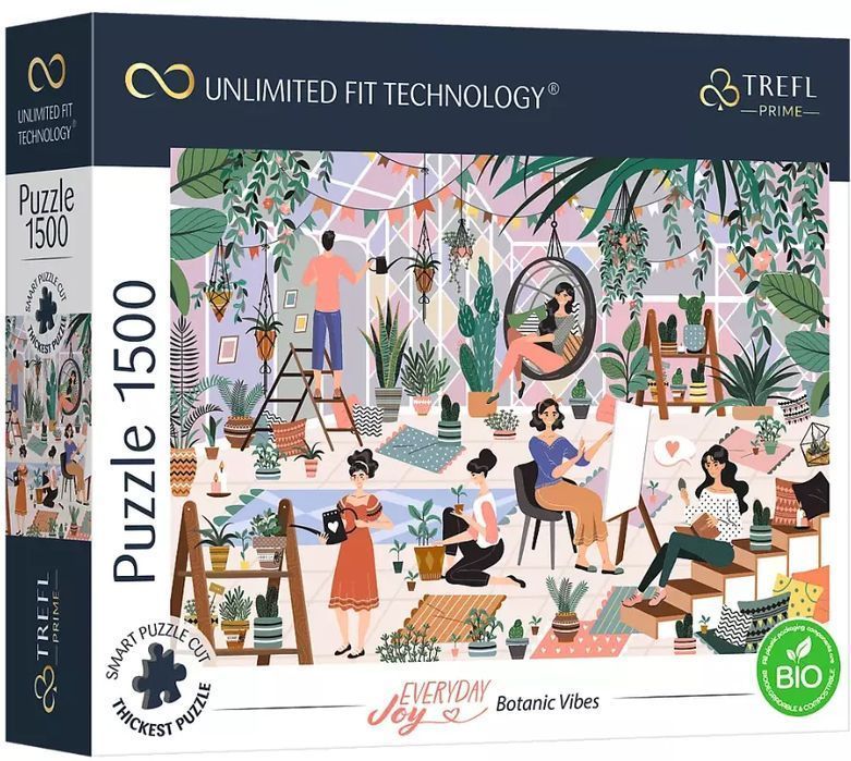 Puzzle 1500 elementów. Botanic Vibes. Trefl. Nowy Produkt