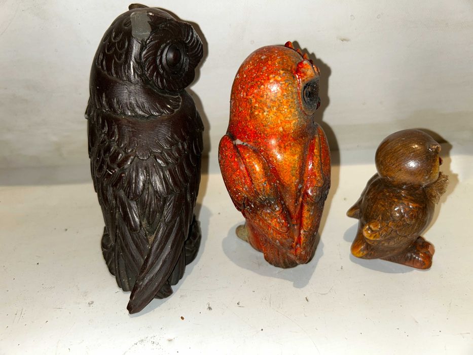 Figurki SOWY - 3 sztuki