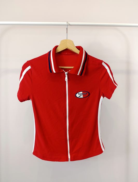 Damska koszulka bluzka top Tommy Hilfiger rozpinana r.S