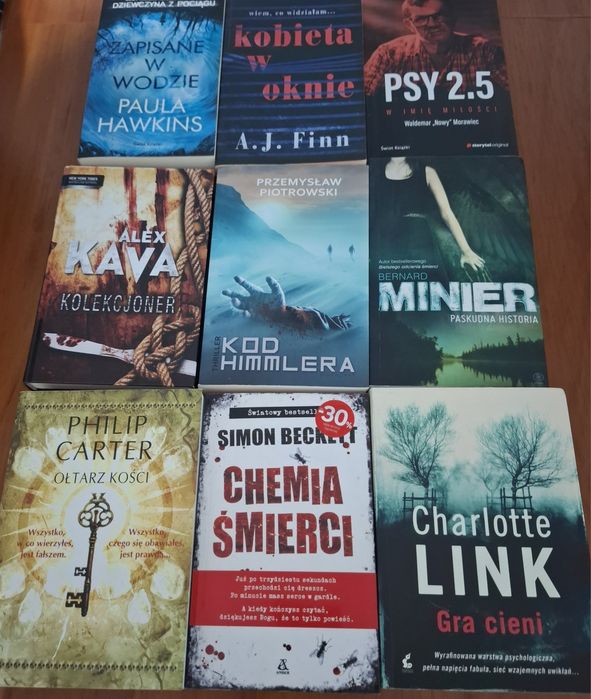 Paula Hawkins, A.J Finn, Charlotte Link,  Alex Kava,  Przemysław Piotrowski, i inni