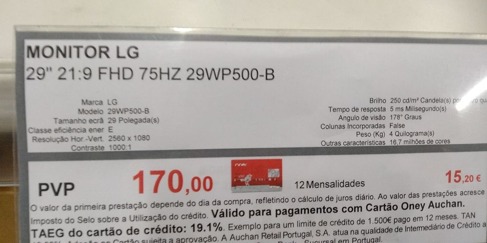 Monitor LG ultra wide e 3 + pq