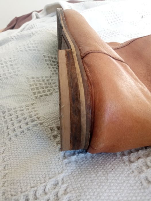 Kozaki skóra naturalna 38