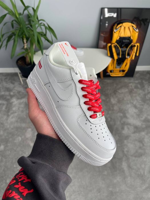 Кросівки Nike Air Force 1 Low Supreme White | 36-45 Нові