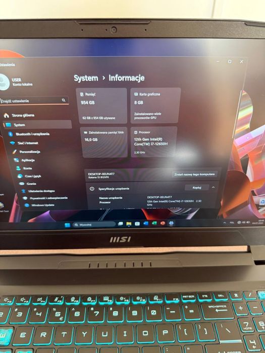 Laptop 15,6” Katana