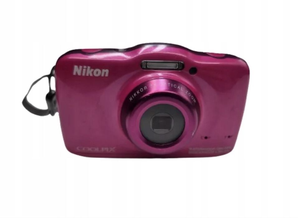 Aparat Cyfrowy Nikon Coolpix S32 rózowy digicam wodoodporny cyfrówka