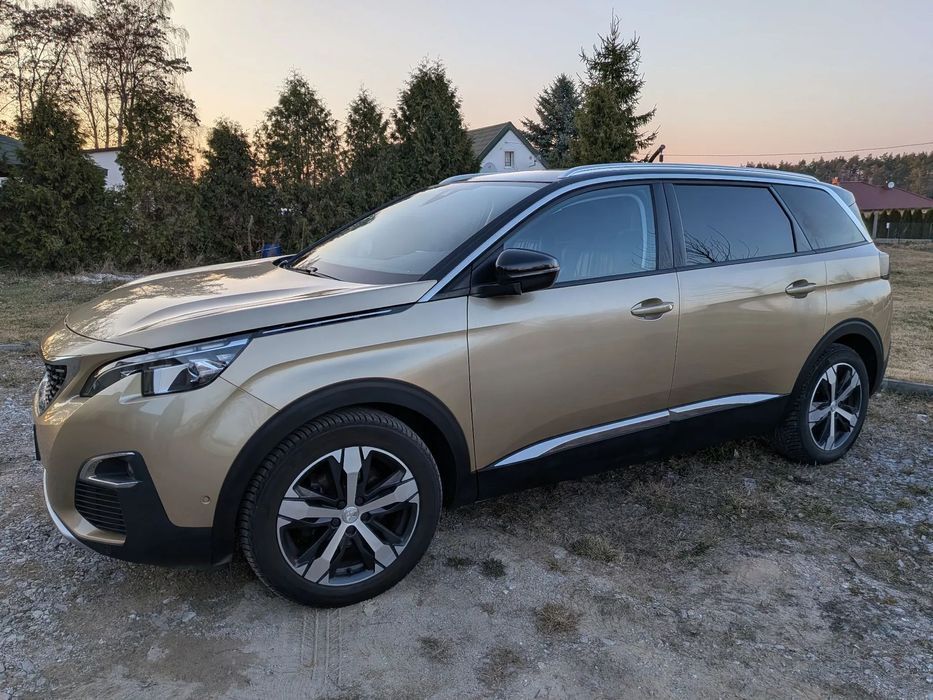 Peugeot 5008 Salon Polska, serwisowany w ASO, LED, skóra, kamera 360