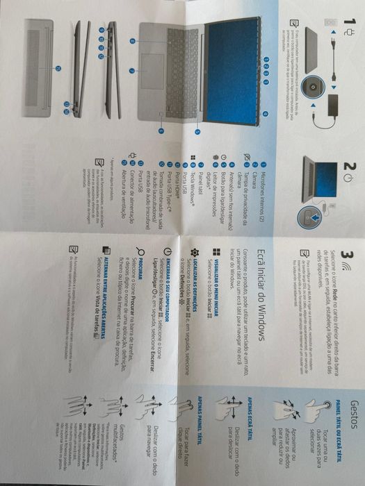 Portátil e impressora novos HD