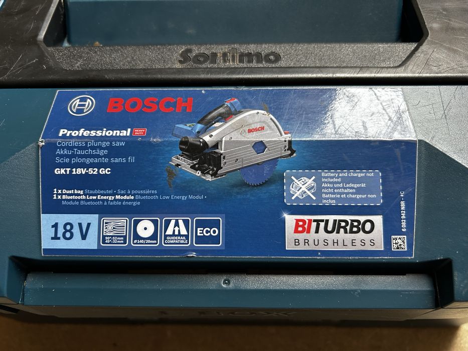 Bosch GKT 18V-52 GC zagłębiarka akumulatorowa 18V NOWA