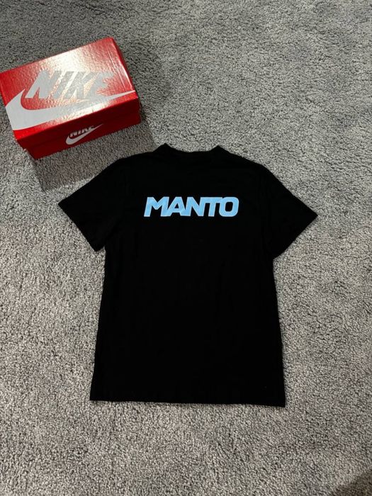 Футболка MANTO/чорна/унісекс/Манто/manto/дешево