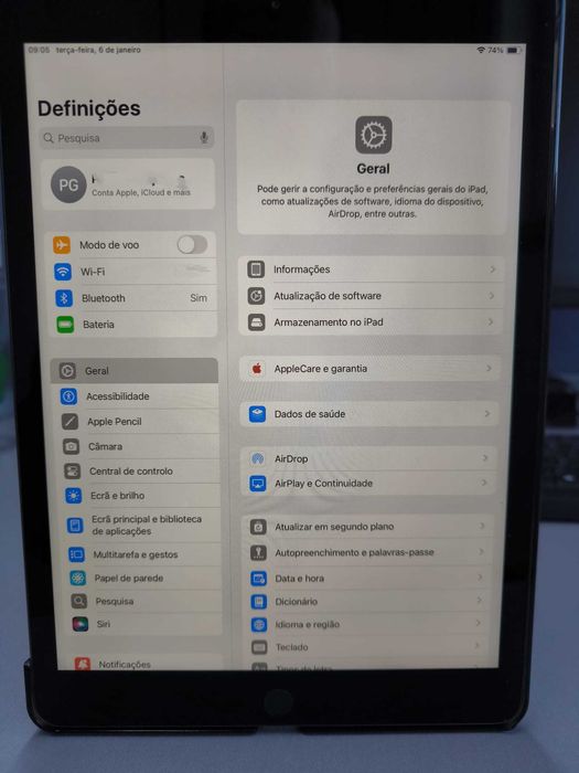 2020 Apple iPad (10,2 polegadas, Wi-Fi, 32 GB), cinzento espacial