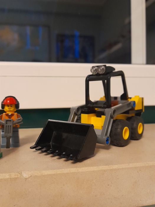 Lego de trator de construção