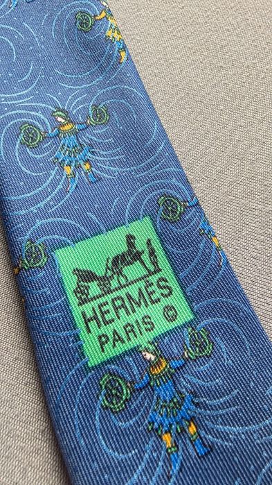 Krawat jedwabny HERMÈS + box
