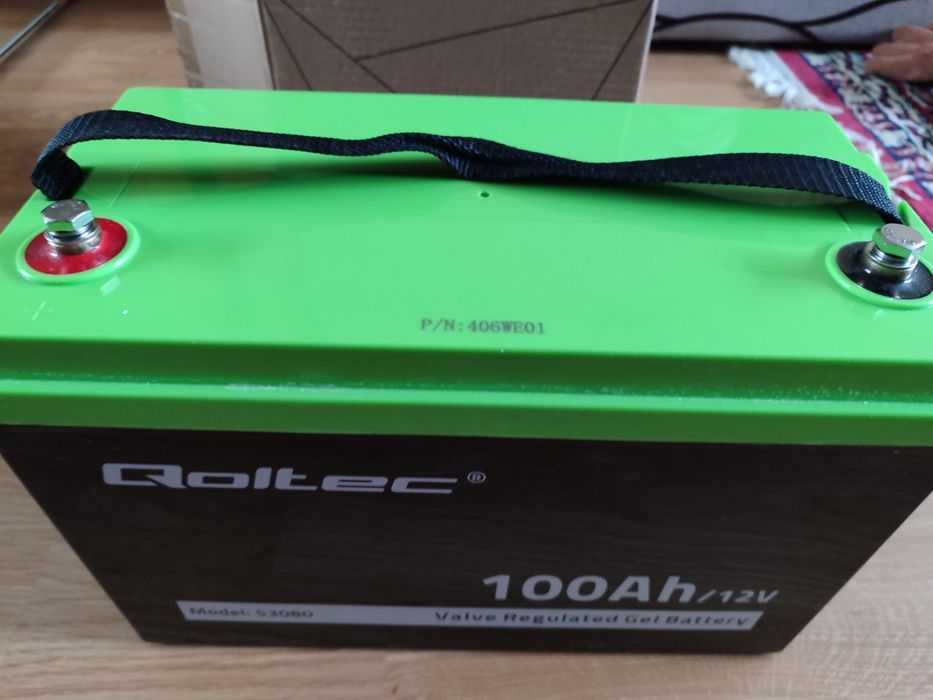 Акумулятор гелевий  100Аh 12В Deep Cycle Qoltec . Оригінал