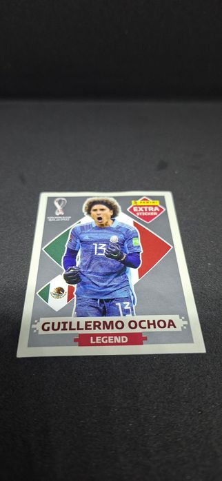 Panini Extra Sticker Guillermo Ochoa Legend FIFA World Cup Qatar 2022