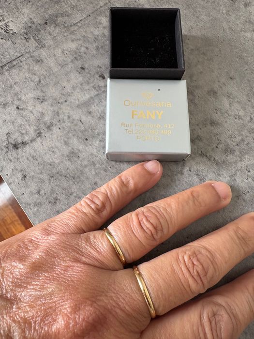 Alianças noivado ou casamento ouro certificado