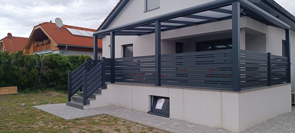 Aluminiowe zadaszenia tarasów | Wiaty | Altany. Montaż