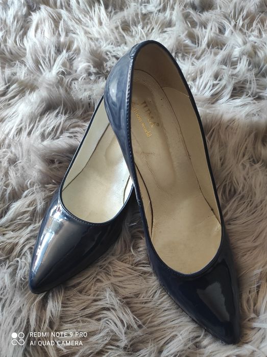 Buty skórzane lakierowane