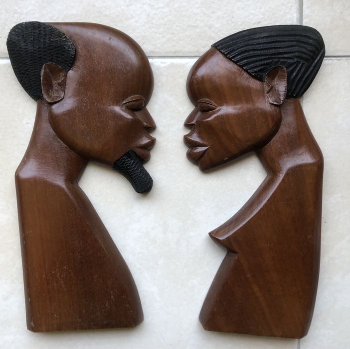Arte Esculturas Africanas, madeira maciça