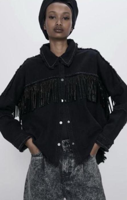 Джинсова сорочка zara